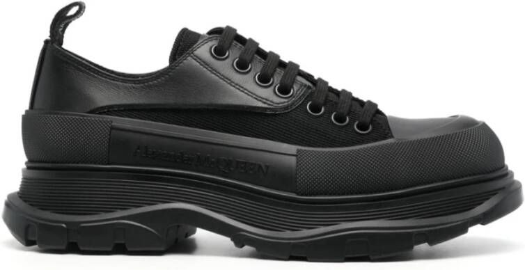 Alexander mcqueen Zwarte Sneakers met Mesh Panelen Black Heren