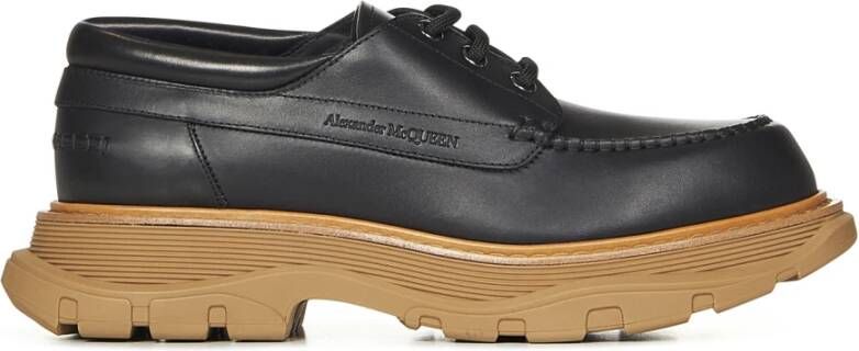 Alexander mcqueen Zwarte Veterschoenen Derby Aw24 Black Heren