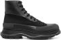 Alexander mcqueen Zwarte Veterschoenen met Rubberen Zool Black Heren - Thumbnail 1