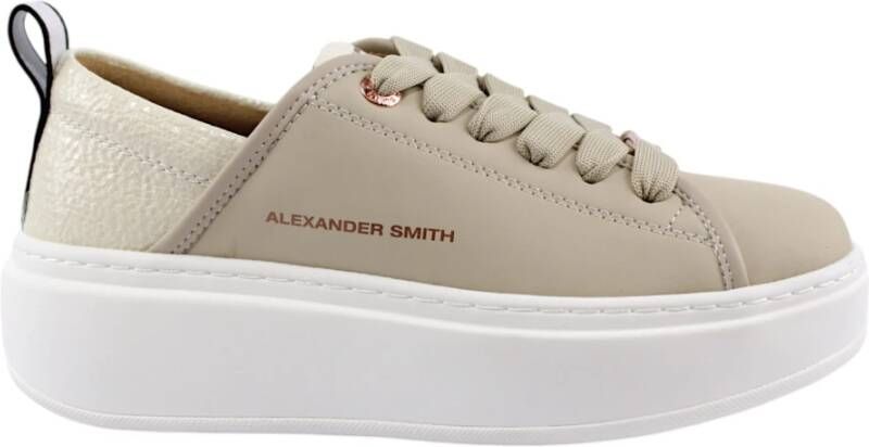 Alexander Smith Beige High Wembley Sneakers Beige Dames