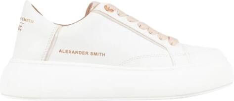 Alexander Smith Beige Witte Dames Sneakers White Dames