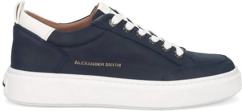 Alexander Smith Blauwe Bond Street Sneakers Blue Heren