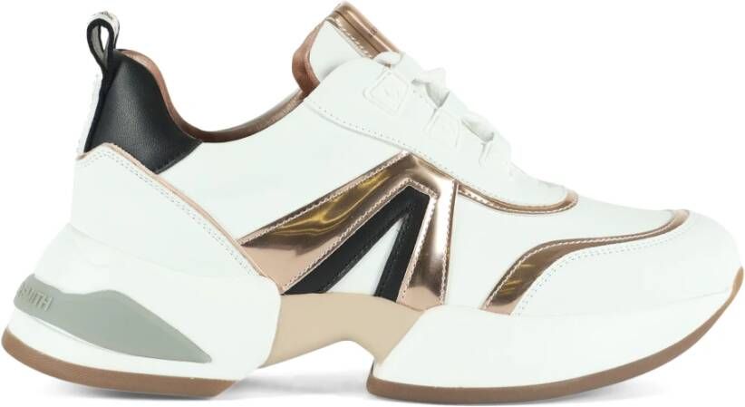 Alexander Smith Chunky Marble Sneakers met Contrast Inserts White Dames