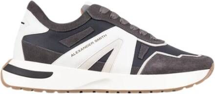 Alexander Smith Donkere Rook Runner Sneakers Gray Heren