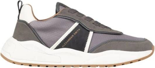 Alexander Smith Eco-Dover Donkergrijze Sneakers Gray Heren