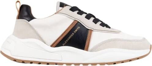 Alexander Smith Eco-Dover Wit Zwart Sneakers Multicolor Heren