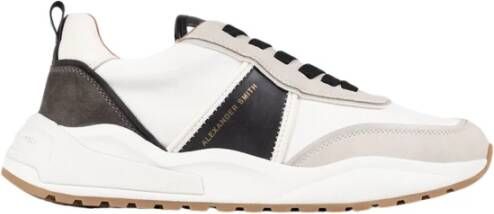 Alexander Smith Eco-Dover Wit Zwart Sneakers White Heren