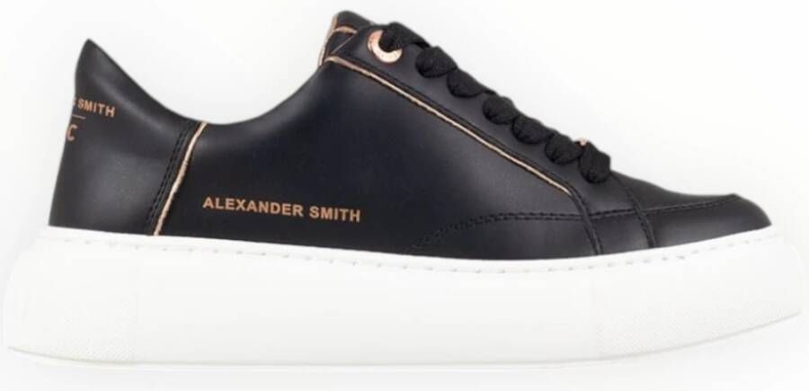 Alexander Smith Eco-Greenwich Black Copper Sneakers Black Dames