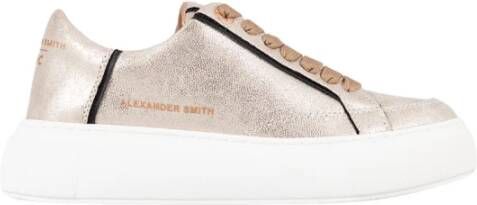 Alexander Smith Eco-Greenwich Licht Goud Sneakers Yellow