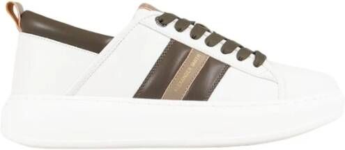 Alexander Smith Eco Militair Olijf Sneakers White Heren