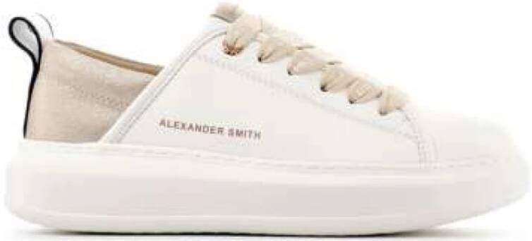 Alexander Smith Eco-Vriendelijke Platform Sneakers White Dames