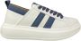 Alexander Smith Eco Wembley Leren Sneaker Wit Blauw White Heren - Thumbnail 1