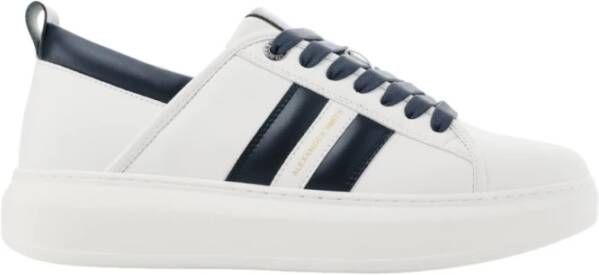 Alexander Smith Eco-Wembley Wit Blauwe Sneakers White Heren