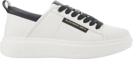 Alexander Smith Eco Wembley Wit Zwart Sneakers White Heren