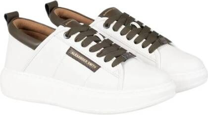 Alexander Smith Eco Wembley Witte Militaire Sneakers White Heren