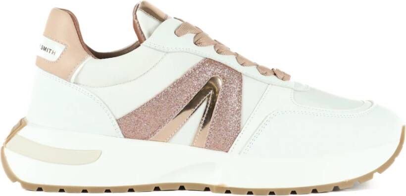 Alexander Smith Glitter Sneakers met Eco-Leren Inzetstukken Multicolor Dames