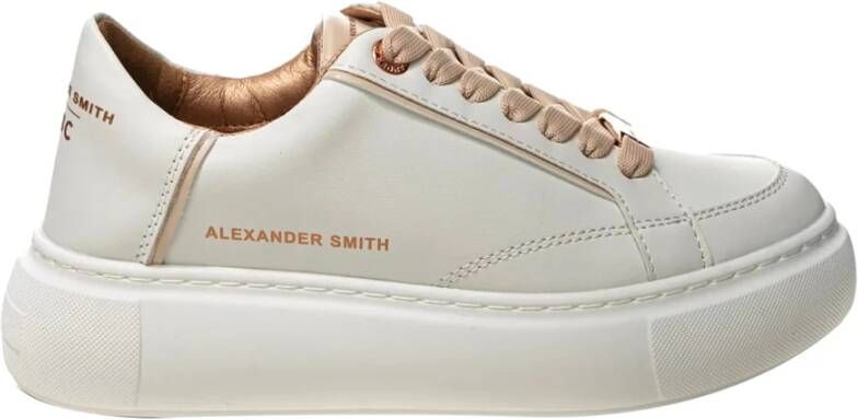 Alexander Smith Greenwich Lijn Leren Sneakers White Dames