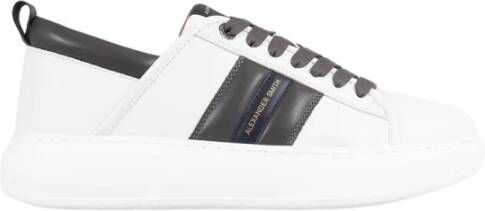 Alexander Smith Groene Wembley Sneakers White Heren