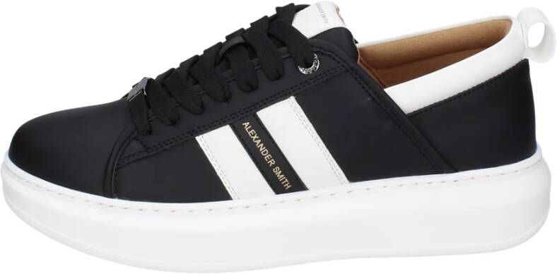 Alexander Smith Heren Synthetisch Leren Sneakers Black Heren