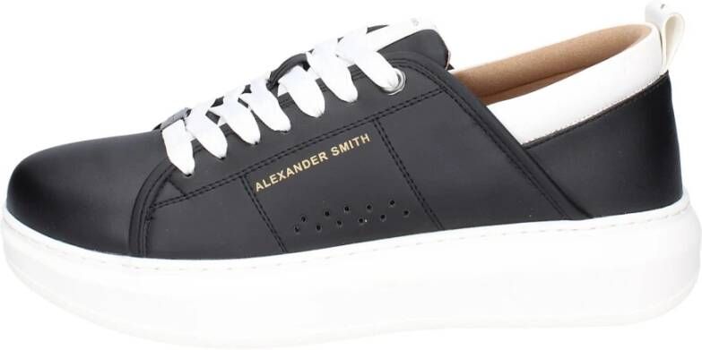 Alexander Smith Heren Synthetisch Leren Sneakers Black Heren