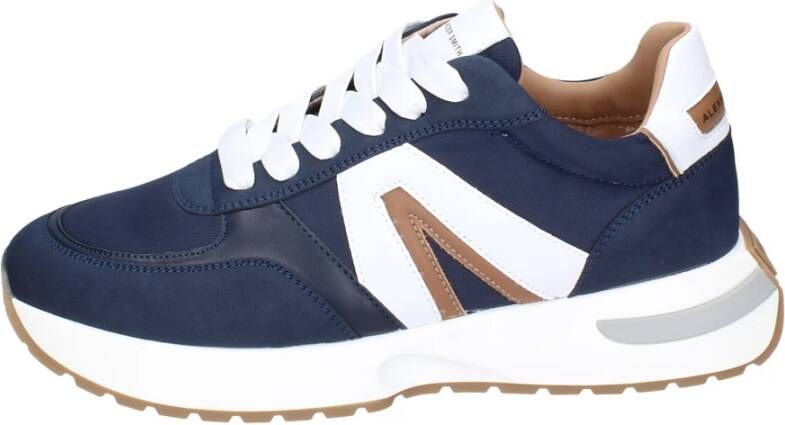 Alexander Smith Heren Textiel Sneakers Blue Heren