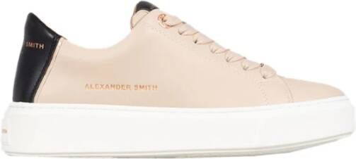 Alexander Smith Hoogwaardige leren sneakers voor vrouwen Beige Dames