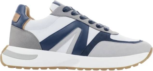 Alexander Smith Hyde Man Wit Blauw Runner Sneakers White Heren