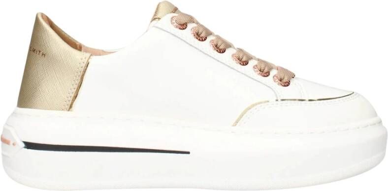 Alexander Smith Witte Koperen Sneakers Lancaster Gate Stijl White Dames