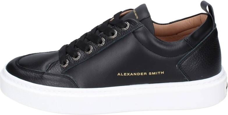 Alexander Smith Leren Heren Sneakers Stijlvolle Schoenen Black Heren