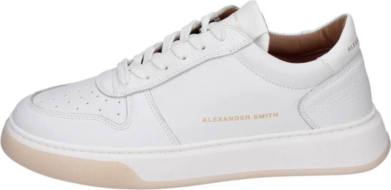 Alexander Smith Leren Heren Sneakers White Heren