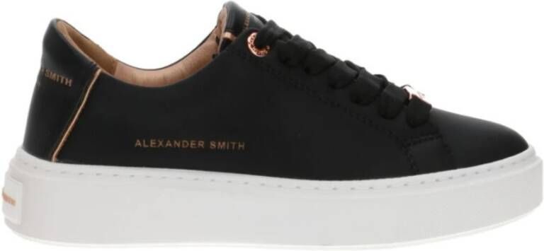 Alexander Smith Leren London Sneakers Stijl Black Dames