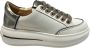 Alexander Smith Leren Sneaker met Logo Detail White Dames - Thumbnail 1