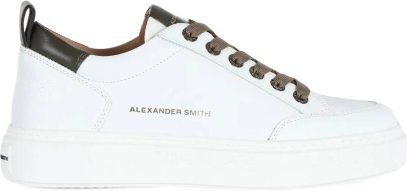 Alexander Smith Leren Sneakers Bond White Heren