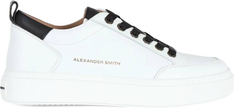 Alexander Smith Leren Sneakers Bond White Heren