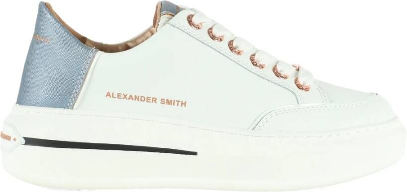 Alexander Smith Leren Sneakers met Saffiano Inzetstukken Multicolor Dames