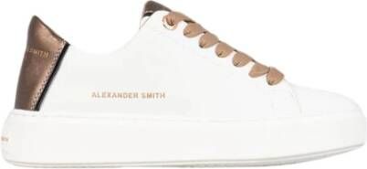 Alexander Smith Londen Vrouw Wit Brons Sneakers White Dames