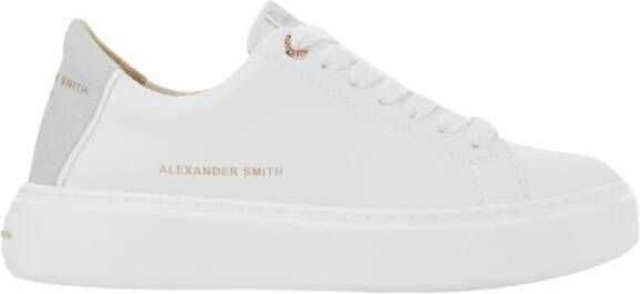 Alexander Smith Londen Vrouw Wit Zilver Sneakers White Dames