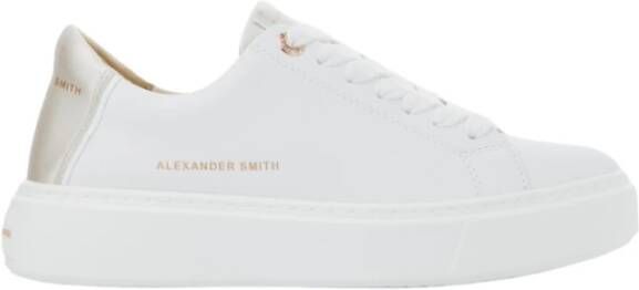 Alexander Smith Londen Vrouw Wit Zilver Sneakers White Dames