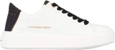 Alexander Smith Londen Vrouw Wit Zwart Sneakers White Dames