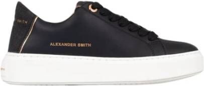 Alexander Smith Londen Vrouw Zwart Goud Sneakers Black Dames