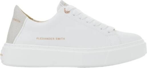 Alexander Smith London Vrouw Wit Goud Sneakers Multicolor Dames