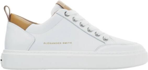 Alexander Smith Luxe Wit Cognac Straat Schoenen Multicolor Heren