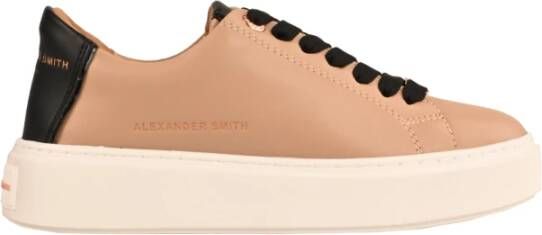 Alexander Smith Minimalistische stijl urban sneaker voor vrouwen Beige Dames