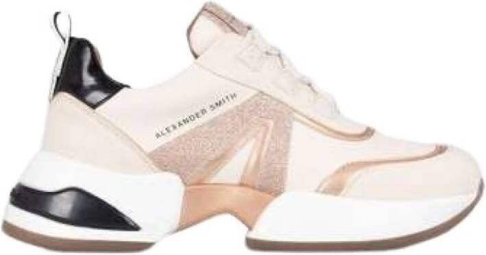 Alexander Smith Moderne Marmer Sneaker voor stadsverkenners Beige Dames