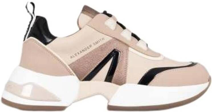 Alexander Smith Moderne Marmer Sneaker voor Stadsverkenners Beige Dames