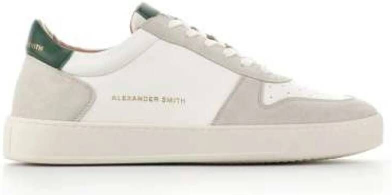 Alexander Smith Retro Leren Sneakers White Heren