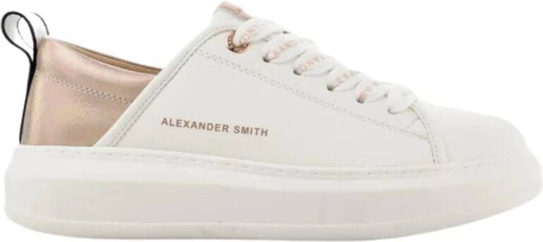 Alexander Smith Leren Wembley Sneakers voor Vrouwen White Dames