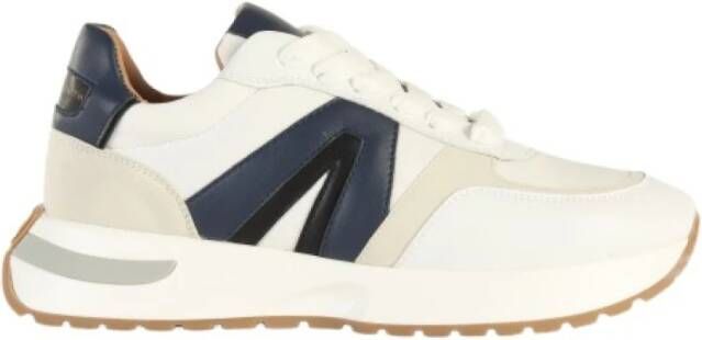 Alexander Smith Sneakers Wit Blauw Stijlvol Model White Heren