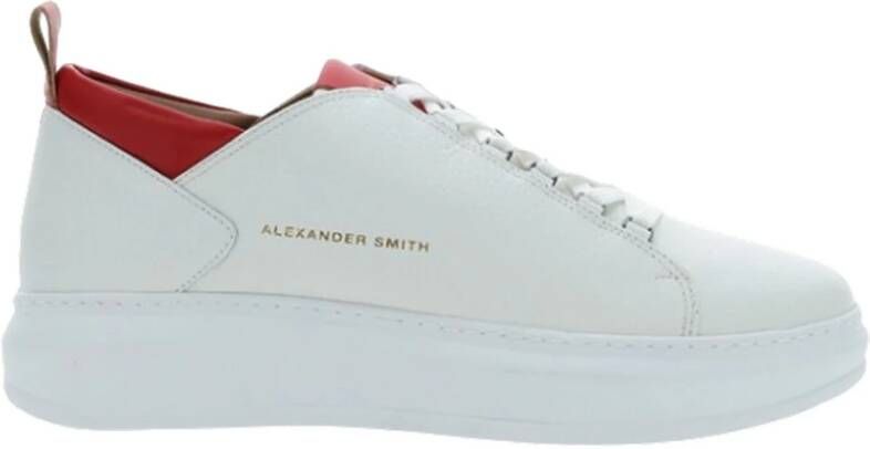 Alexander Smith Sneakers Wit Rood Stijlvol Model White Heren