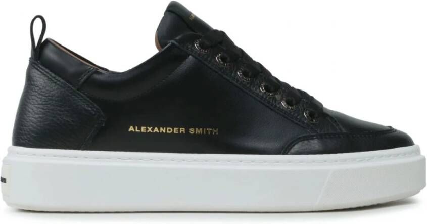 Alexander Smith Zwarte Bond Sneakers voor Mannen Black Heren